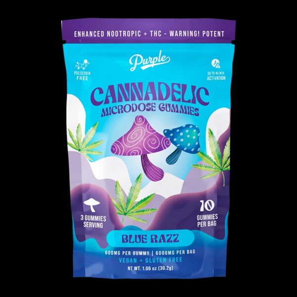 Cannadelics Microdose Gummies Blue Razz