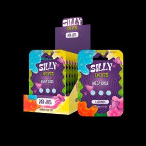 purple silly dots