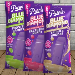 purple blue diamond disposable